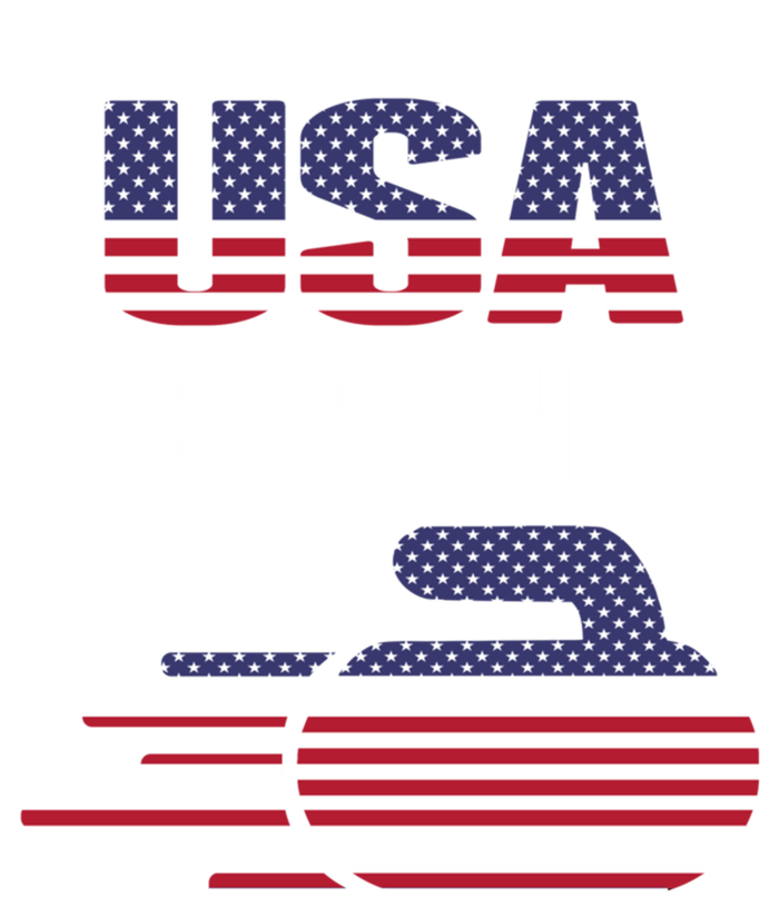 Usa Team Curling Rock Jersey Vintage Winter Sports Lovers Cool Gift Zip Tote Bag