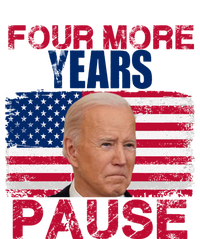 Joe Biden Us Flag Funny Quote Saying Four More Years Pause Women's Crop Top Tee