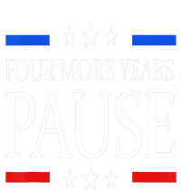 Joe Biden Us Flag Funny Quote Saying Four More Years Pause Ladies Long Sleeve Shirt