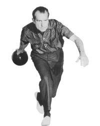 Richard Nixon Bowling Gift Poster