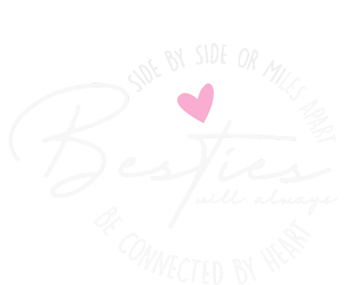 Besties Will Always Be Connected By Heart Bff Best Friends Youth Performance Sprint T-Shirt