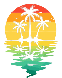 Palm Tree Silhouette Sunset Retro Vintage 70s Nature Lover Performance Sprint T-Shirt