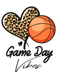 America Basketball Game Day Vibes Basketball Mom Leopard T-Shirt