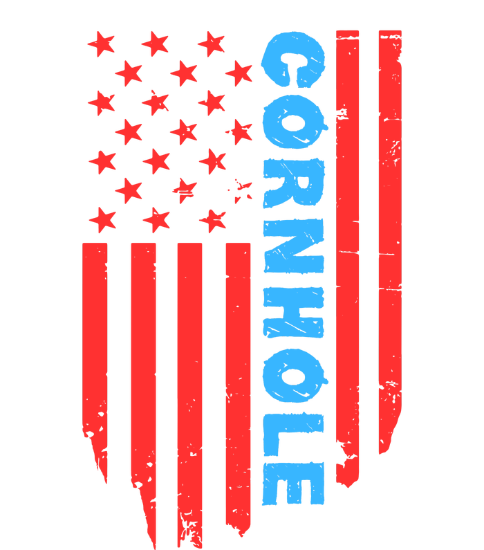 Cornhole Us Flag Grommeted Golf Towel