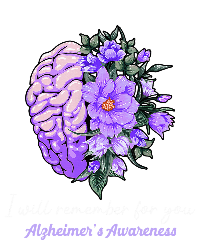 I Will Remember For You Purple Ribbon Alzheimers Awareness PosiCharge Competitor Tank