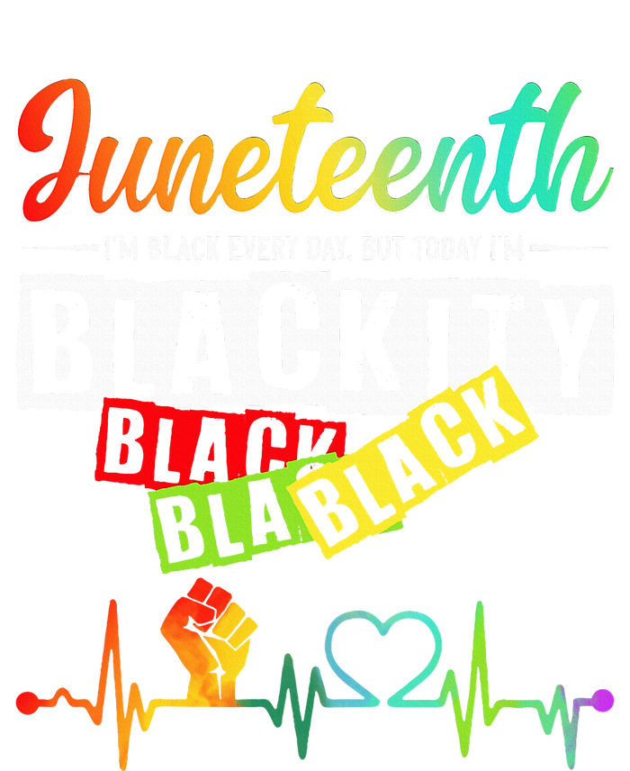 Juneteenth Blackity Heartbeat Black History African America T-Shirt