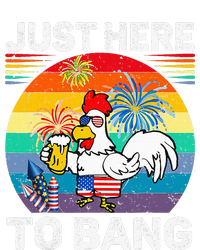 Just Here To Bang Chicken 4th Of July Us Flag Beer Drinking T-Shirt