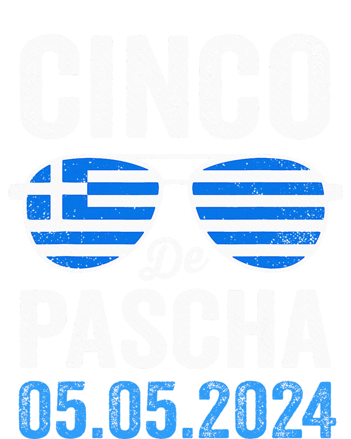 Cinco De Pascha Greece Flag Funny Greek Easter Cinco De Mayo T-Shirt