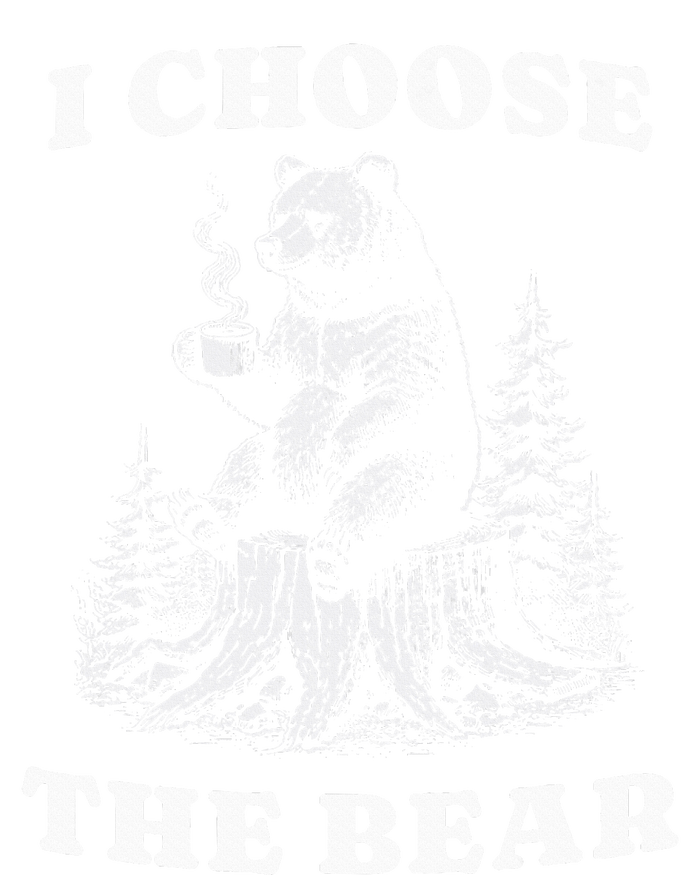 I Choose The Bear Safer In The Woods With A Bear Than A Man Ladies Essential Flowy Tank