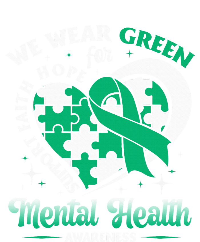 In May We Wear Green For Mental Health Awareness Month T-Shirt