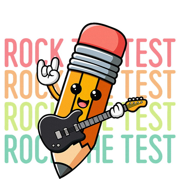 Rock The Test Day Teacher Testing Day Motivational Funny T-Shirt