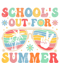 Last Day Of School Groovy SchoolS Out For Summer Teacher T-Shirt