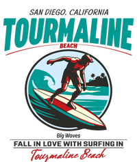 Tourmaline Beach Surfing Park California T-Shirt