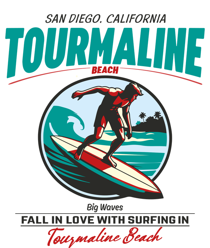 Tourmaline Beach Surfing Park California T-Shirt