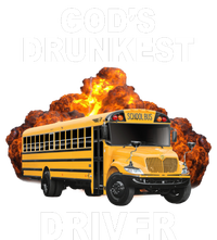 Gods Drunkest Driver Funny School Bus Ladies Essential Tank