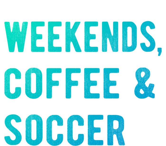 Weekends Coffee And Soccer Sports Fan Dad Soccer Mom Gift Stripe Pom Pom Beanie