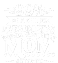 Funny Mothers Day 99 Percent Of A Childs Awesomeness Comes From Their Mom T-Shirt