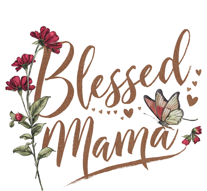 Blessed Mama MotherS Day Graphic USA-Made Snowflake Beanie