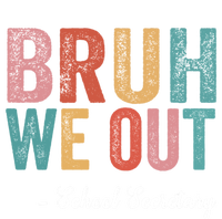 Vintage Bruh We Out School Secretary Last Day Of School T-Shirt