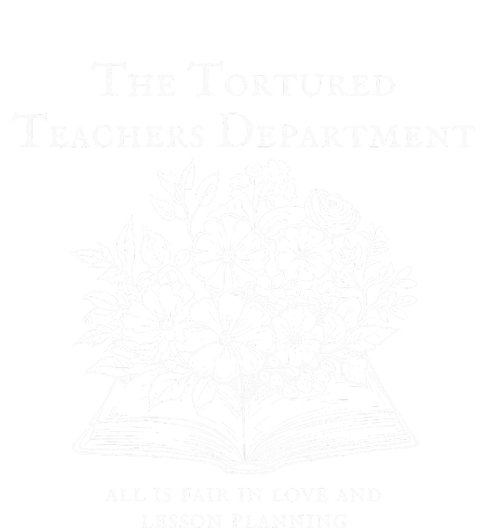 The Tortured Teachers Department Funny Teacher All Is Fair Women's Crop Top Tee