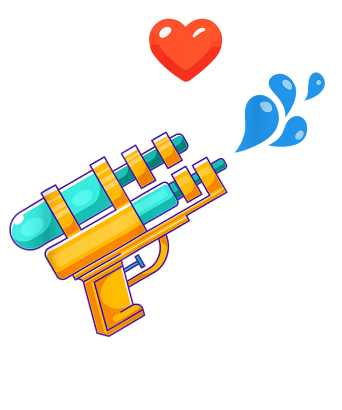 Funny Water Gun I Heart Squirters Funny I Love Squirters V-Neck T-Shirt