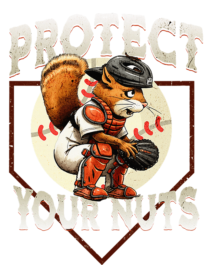 Squirrel Catcher Protect Your Nuts Baseball T-Shirt