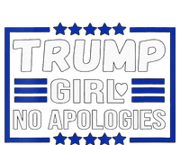 Funny Donald Trump Girl No Apologies Election 2024 Trump Kids Hoodie