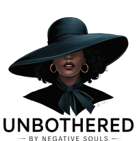 Unbothered By Negative Souls Sassy Black Girl Queen Ladies T-Shirt