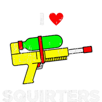 Retro I Heart Squirters Funny I Love Squirters Insulated Varsity Jacket