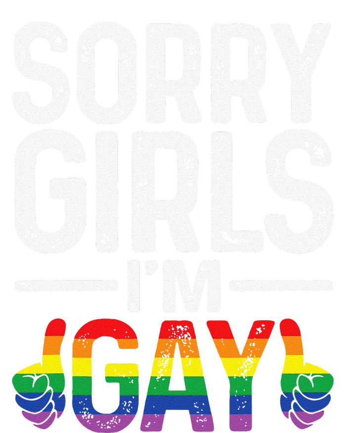 Sorry Girl Im Gay Rainbow Flag Funny Lgbt Pride Gift Pom Pom 12in Knit Beanie