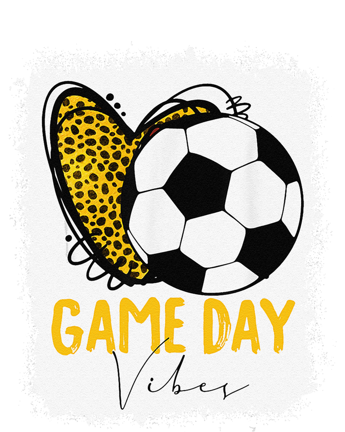 Soccer Game Day Vibes Leopard Soccer Mom Game Day 7 Panel Mesh Trucker Snapback Hat