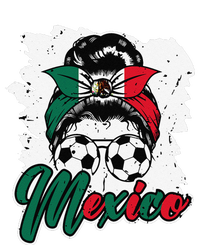 Soccer Mexico Messy Bun Mexican Flag Football Girl Tote Bag