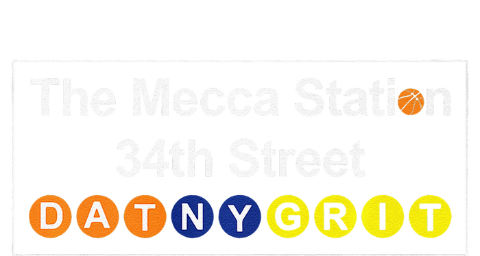 The Mecca Station 34th Street New York Basketball T-Shirt