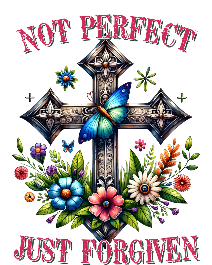 Not Perfect Just Forgiven Jesus Christ Tie-Dye T-Shirt