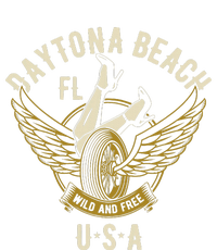 Daytona Beach Fl Legs In Heels Hotrod Biker Wings T-Shirt