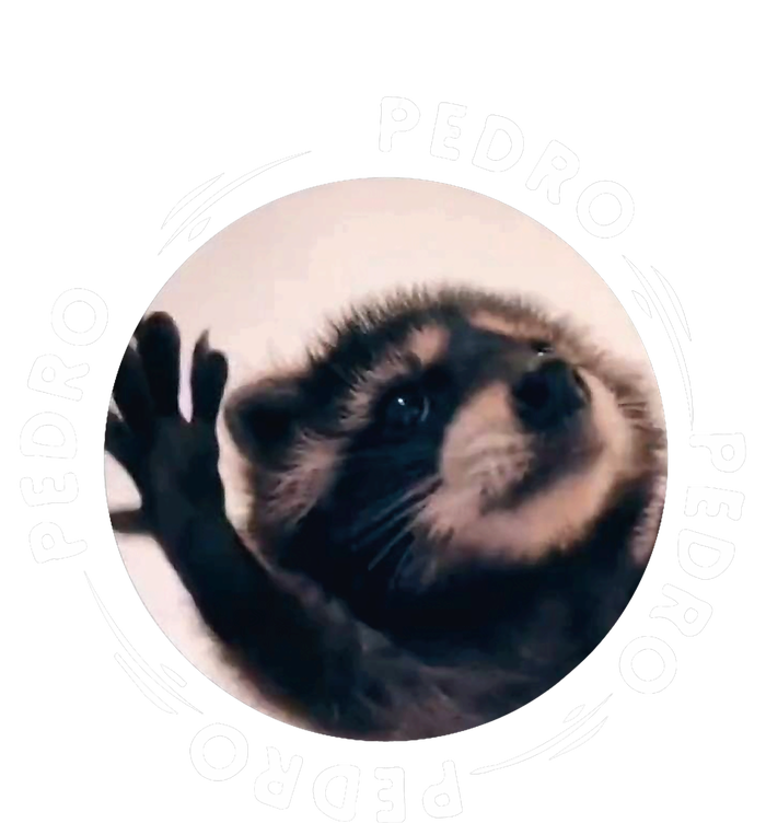 Pedro Dancing Raccoon Pedro Pedro Dancing Raccoon Meme Flexfit Unipanel Trucker Cap