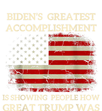 Funny BidenS Greatest Accomplishment Is Showing Trump 2024 Toddler Fine Jersey T-Shirt