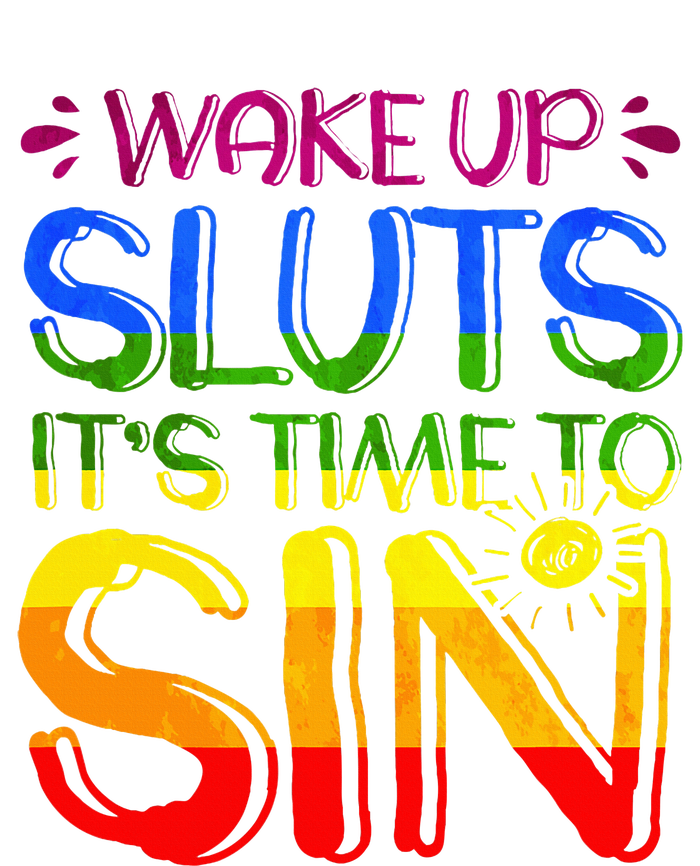 Wakeup Sluts It S Time To Sin Lgbtq Lgbt Gay Women's Flannel Pajama Set