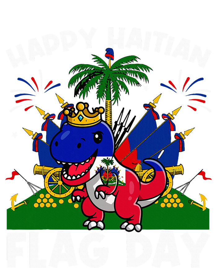 Haitian Flag Day Dinosaur Softstyle Adult Sport Polo