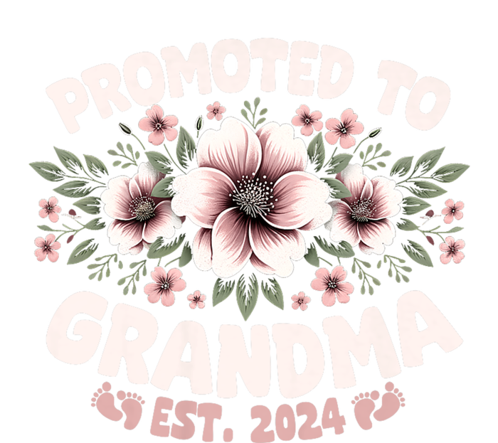 Promoted To Grandma Est. 2024 Grandparents Baby Announcement T-Shirt