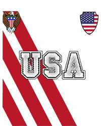 Usa America Soccer Jersey Red Blue Football Ball Travel T-Shirt