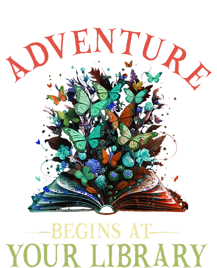 Adventure Begins At Your Library Summer Reading 2024 Flowers Toddler Fine Jersey T-Shirt