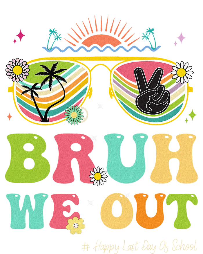 Bruh We Out Funny Last Day Of School Teacher Boy Girl Summer Women's Tri-Blend 3/4-Sleeve Raglan Shirt