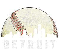 Vintage Detroit Cityscape Baseball Lover T-Shirt