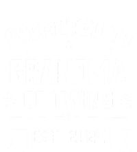 Promoted To Grandma Of Twins Est 2024 Twin Baby Shower Gifts T-Shirt