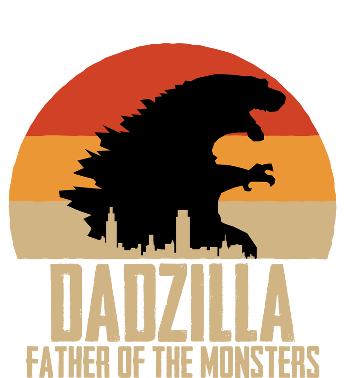 Dinosaur Dad Monsters FatherS Day Dadzilla Dino Sunset T-Shirt