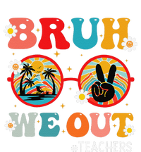 Bruh We Out Teachers Cute End Of School Year Teachers Summer Sustainable Knit Beanie