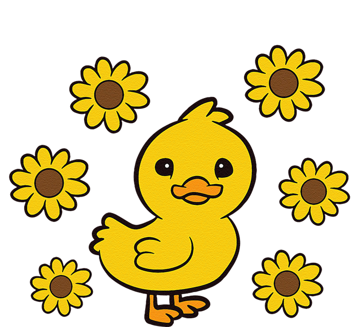 Cute Duck Summer Sunflower Kawaii Duck Urban Pullover Hoodie