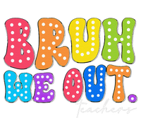 Cute End Of School Year Groovy Summer Bruh We Out Teachers T-Shirt