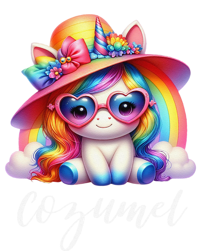 Cozumel Mexico Unicorn Vacation Beach Trip Girl T-Shirt